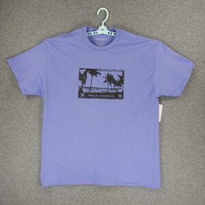 Hilo Hawaii Mens TShirt XL Purple Turtle Palm Tree Aloha Big Island Kona Marlin